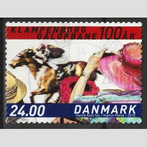 FRIMRKER DANMARK | 2010 - AFA 1627E - Klampenborg Galopbane 100 r. - 24,00 Kr. - Pnt Stemplet