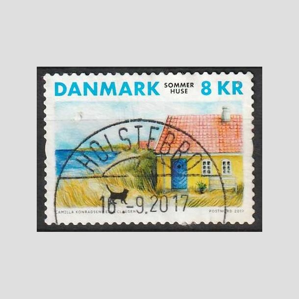 FRIM�RKER DANMARK | 2017 - AFA 1913 - Sommerhuse - 8,00 kr. - Pragt Stemplet Holstebro