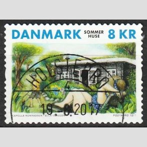 FRIM�RKER DANMARK | 2017 - AFA 1915 - Sommerhuse - 8,00 kr. - Pragt Stemplet 