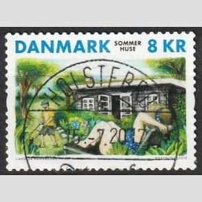 FRIM�RKER DANMARK | 2017 - AFA 1915 - Sommerhuse - 8,00 kr. - Pragt Stemplet 