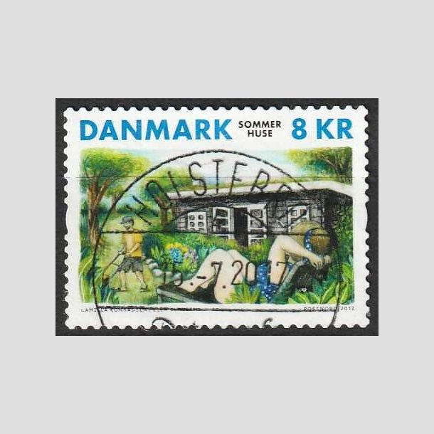 FRIM�RKER DANMARK | 2017 - AFA 1915 - Sommerhuse - 8,00 kr. - Pragt Stemplet 