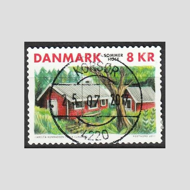 FRIM�RKER DANMARK | 2017 - AFA 1912 - Sommerhuse - 8,00 kr. - Pragt Stemplet Holstebro