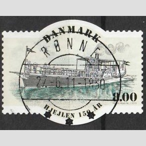 FRIM�RKER DANMARK | 2011 - AFA 1670 - Hjuldamperen Hjejlen 150 �r. - 8,00 Kr. - Lux Stemplet