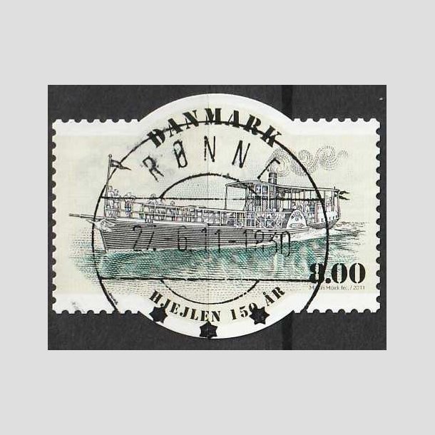 FRIM�RKER DANMARK | 2011 - AFA 1670 - Hjuldamperen Hjejlen 150 �r. - 8,00 Kr. - Lux Stemplet