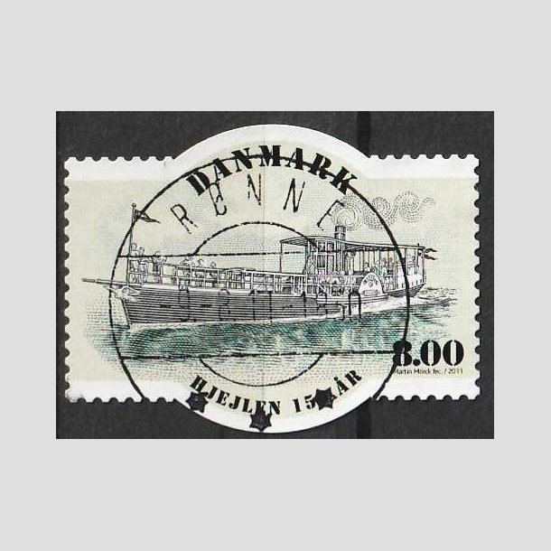 FRIM�RKER DANMARK | 2011 - AFA 1670 - Hjuldamperen Hjejlen 150 �r. - 8,00 Kr. - Lux Stemplet