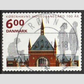 FRIM�RKER DANMARK | 2011 - AFA 1675 - KBH Hovedbaneg�rd 100 �r - 6,00 Kr. - Lux Stemplet R�nne 