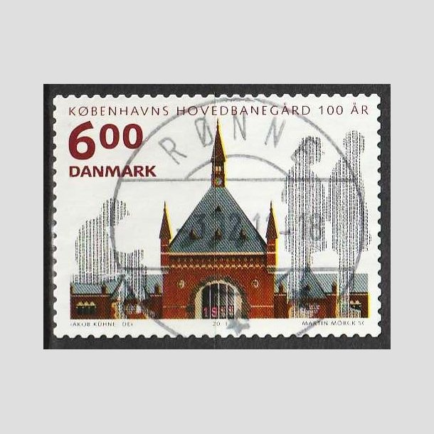 FRIM�RKER DANMARK | 2011 - AFA 1675 - KBH Hovedbaneg�rd 100 �r - 6,00 Kr. - Lux Stemplet R�nne 