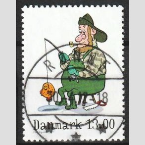 FRIM�RKER DANMARK | 2011 - AFA 1685A - Vintereventyr - 13,00 Kr. flerfarvet - Pragt Stemplet R�nne
