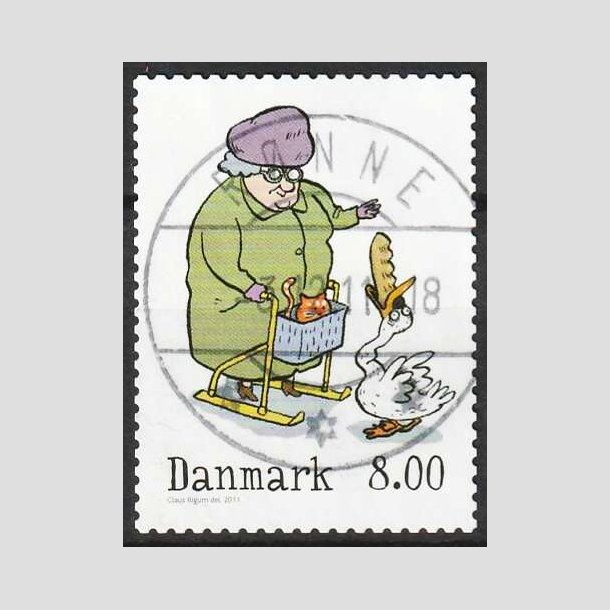 FRIM�RKER DANMARK | 2011 - AFA 1683 - Vintereventyr - 8,00 Kr. - Pragt Stemplet R�nne