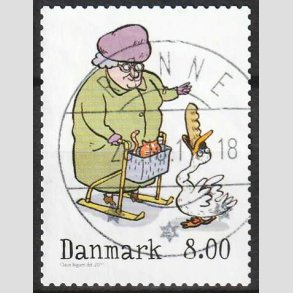FRIM�RKER DANMARK | 2011 - AFA 1683 - Vintereventyr - 8,00 Kr. - Pragt Stemplet R�nne