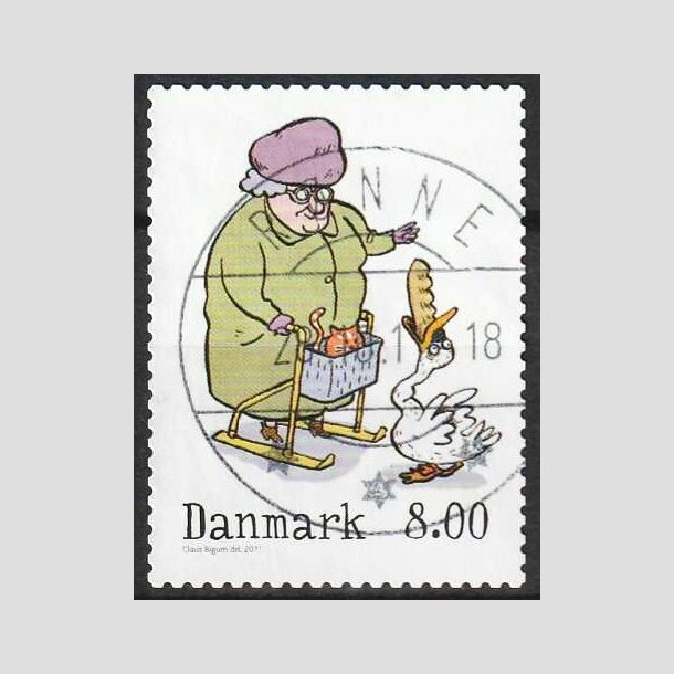 FRIM�RKER DANMARK | 2011 - AFA 1683 - Vintereventyr - 8,00 Kr. - Pragt Stemplet R�nne