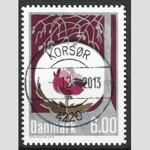 FRIM�RKER DANMARK | 2013 - AFA 1756a - Vinterstemning - 6,00 Kr. flerfarvet - Pragt Stemplet Kors�r