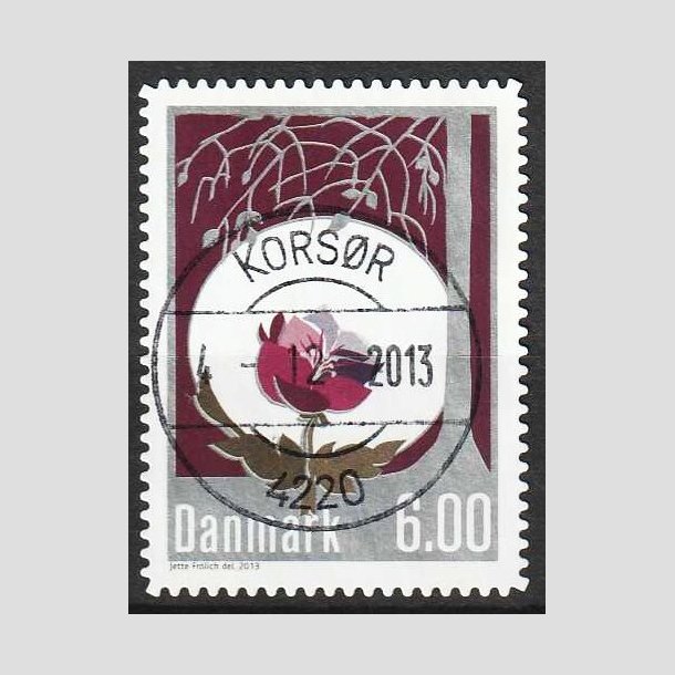 FRIM�RKER DANMARK | 2013 - AFA 1756a - Vinterstemning - 6,00 Kr. flerfarvet - Pragt Stemplet Kors�r