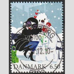 FRIMRKER DANMARK | 2010 - AFA 1637Ea - Vintereventyr - 6,50 Kr. - Pragt Stemplet Svendborg