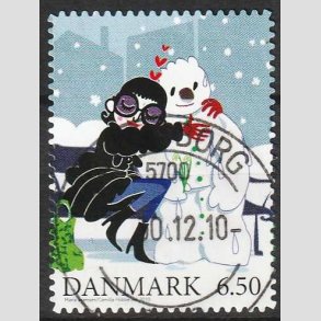 FRIMRKER DANMARK | 2010 - AFA 1637Ea - Vintereventyr - 6,50 Kr. - Pragt Stemplet Svendborg