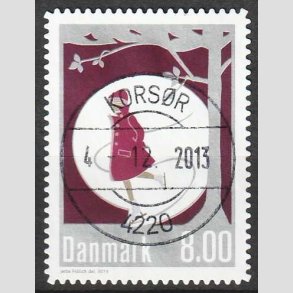 FRIM�RKER DANMARK | 2013 - AFA 1757a - Vinterstemning - 8,00 Kr. flerfarvet - Pragt Stemplet