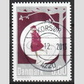 FRIM�RKER DANMARK | 2013 - AFA 1757a - Vinterstemning - 8,00 Kr. flerfarvet - Pragt Stemplet
