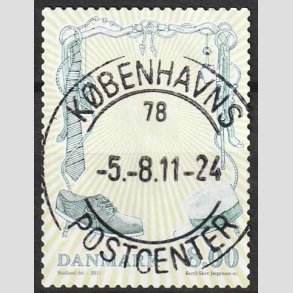 FRIM�RKER DANMARK | 2011 - AFA 1672 - Mode - 8,00 Kr. flerfarvet - Lux Stemplet 