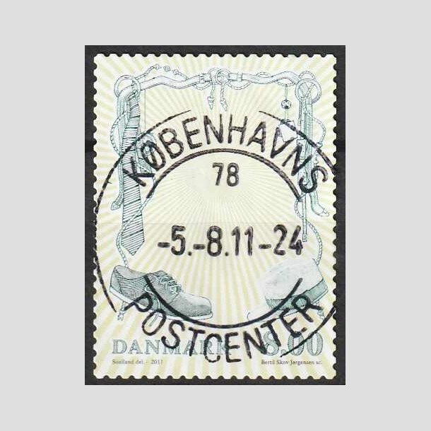 FRIM�RKER DANMARK | 2011 - AFA 1672 - Mode - 8,00 Kr. flerfarvet - Lux Stemplet 