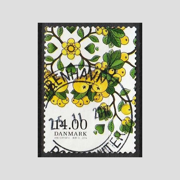 FRIM�RKER DANMARK | 2014 - AFA 1798 - Vinter-poesi - 14,00 Kr. ildtorn - Pragt Stemplet 