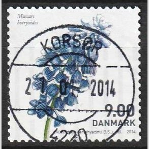 FRIM�RKER DANMARK | 2014 - AFA 1767 - For�rsblomster - 9,00 Kr. flerfarvet - Pragt Stemplet 