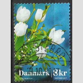 FRIM�RKER DANMARK | 2017 - AFA 1916 - Vinterblomster - 8,00 Kr. flerfarvet - Pragt Stemplet