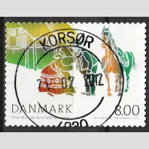 FRIM�RKER DANMARK | 2012 - AFA 1713a - H.C. Andersens eventyr - 8,00 Kr. flerfarvet - Pragt Stemplet