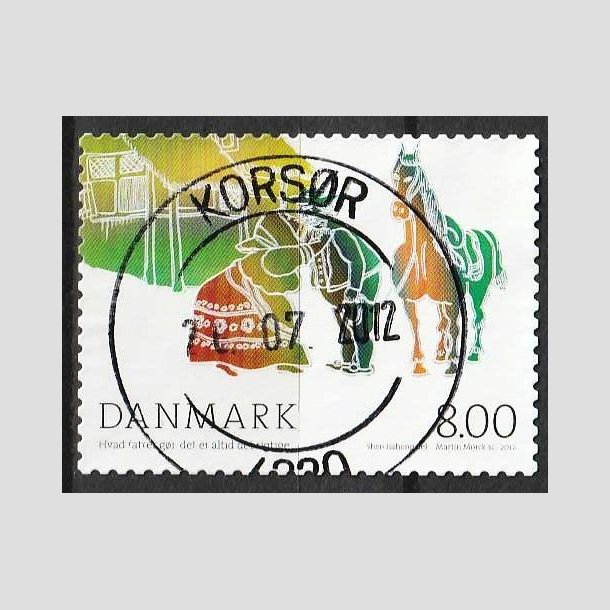 FRIM�RKER DANMARK | 2012 - AFA 1713a - H.C. Andersens eventyr - 8,00 Kr. flerfarvet - Pragt Stemplet