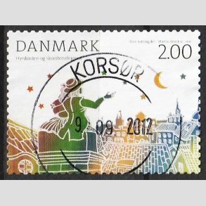 FRIM�RKER DANMARK | 2012 - AFA 1710 - H.C. Andersens eventyr - 2,00 Kr. flerfarvet - Pragt Stemplet 