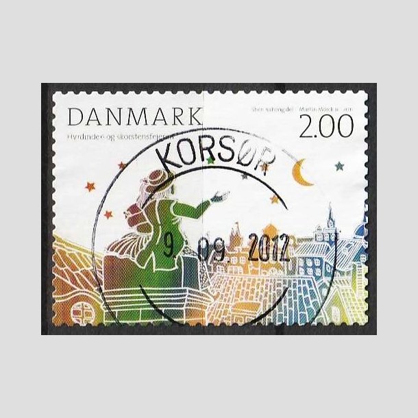 FRIM�RKER DANMARK | 2012 - AFA 1710 - H.C. Andersens eventyr - 2,00 Kr. flerfarvet - Pragt Stemplet 