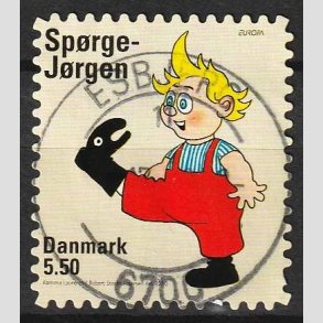 FRIMRKER DANMARK | 2010 - AFA 1628Eb - Brnebger - 5,50 Kr. Sprge-Jrgen - Pragt Stemplet