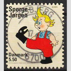 FRIMRKER DANMARK | 2010 - AFA 1628Eb - Brnebger - 5,50 Kr. Sprge-Jrgen - Pragt Stemplet