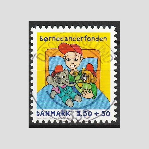 FRIMRKER DANMARK | 2010 - AFA 1605Ea - Brnecanserfonden - 5,50 + 0,50 Kr. - Pragt Stemplet 