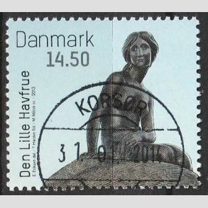 FRIM�RKER DANMARK | 2013 - AFA 1743 - Den lille Havfrue 100 �r. - 14,50 Kr. - Pragt Stemplet 