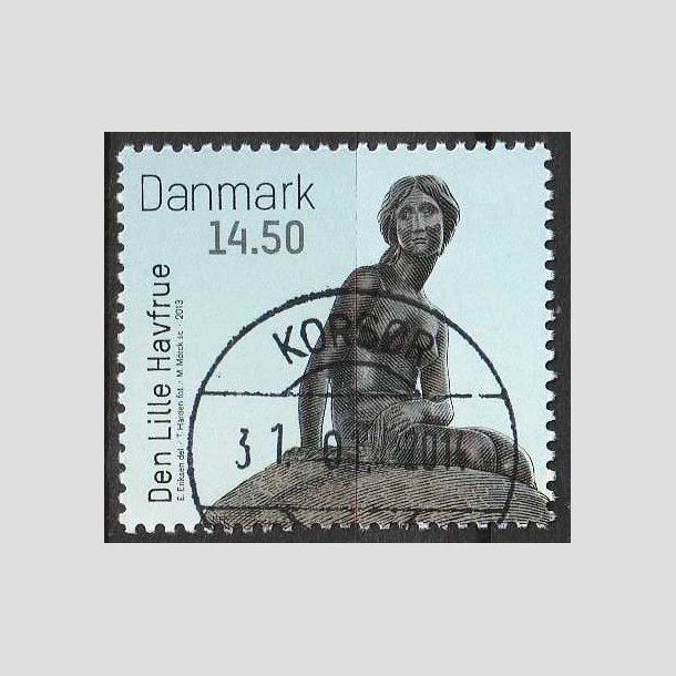 FRIM�RKER DANMARK | 2013 - AFA 1743 - Den lille Havfrue 100 �r. - 14,50 Kr. - Pragt Stemplet 