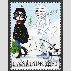 FRIMRKER DANMARK | 2010 - AFA 1639E - Vintereventyr - 12,50 Kr. flerfarvet - Pragt Stemplet