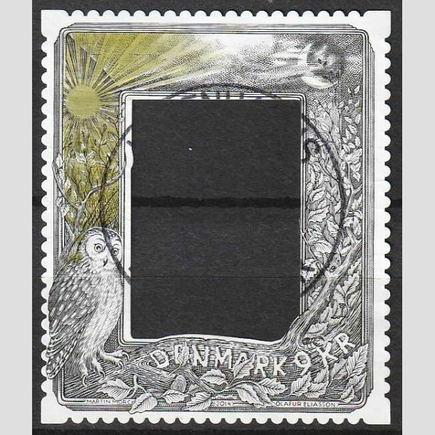 FRIM�RKER DANMARK | 2014 - AFA 1795 - Frim�rkekunst - 9,00 Kr. flerfarvet - P�nt Stemplet