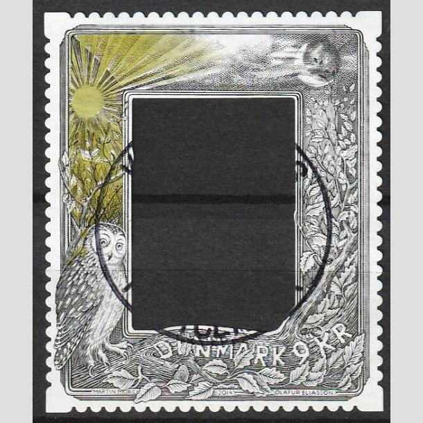 FRIM�RKER DANMARK | 2014 - AFA 1795 - Frim�rkekunst - 9,00 Kr. flerfarvet - P�nt Stemplet