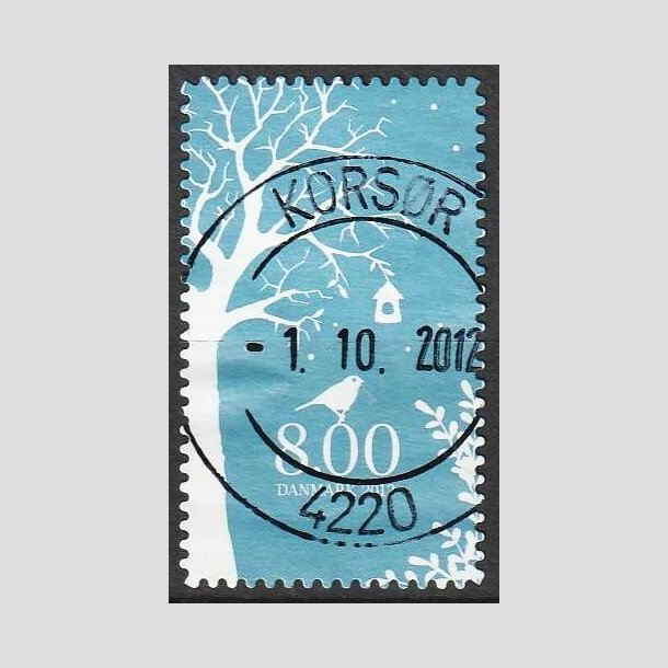 FRIM�RKER DANMARK | 2012 - AFA 1722a - Vinter - 8,00 Kr. flerfarvet - Pragt Stemplet