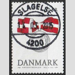 FRIM�RKER DANMARK | 2015 - AFA 1814 - Danske ordener - 7,00 Kr. flerfarvet - Pragt Stemplet 