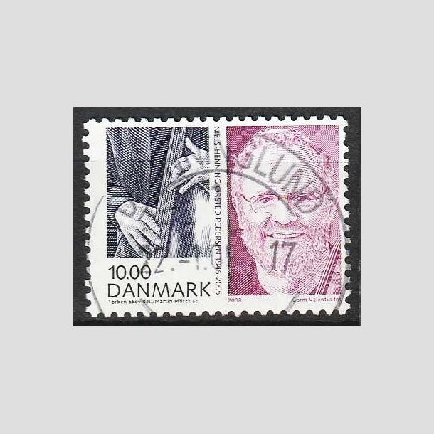 FRIM�RKER DANMARK | 2008 - AFA 1553 - Store danskere 2. - 10,00 Kr. - Pragt Stemplet