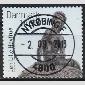 FRIM�RKER DANMARK | 2013 - AFA 1743 - Den lille Havfrue 100 �r. - 14,50 Kr. - Pragt Stemplet