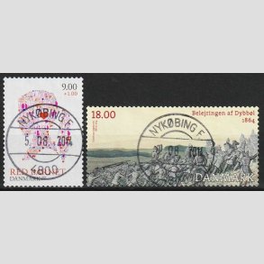 FRIMRKER DANMARK | 2013 - AFA 1768+1771 - Red barnet + Dybbl - Pragt Stemplet Nykbing F