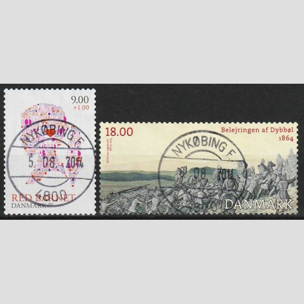 FRIMRKER DANMARK | 2013 - AFA 1768+1771 - Red barnet + Dybbl - Pragt Stemplet Nykbing F