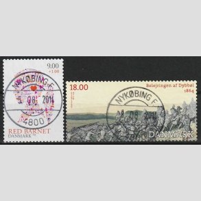 FRIMRKER DANMARK | 2013 - AFA 1768+1771 - Red barnet + Dybbl - Pragt Stemplet Nykbing F