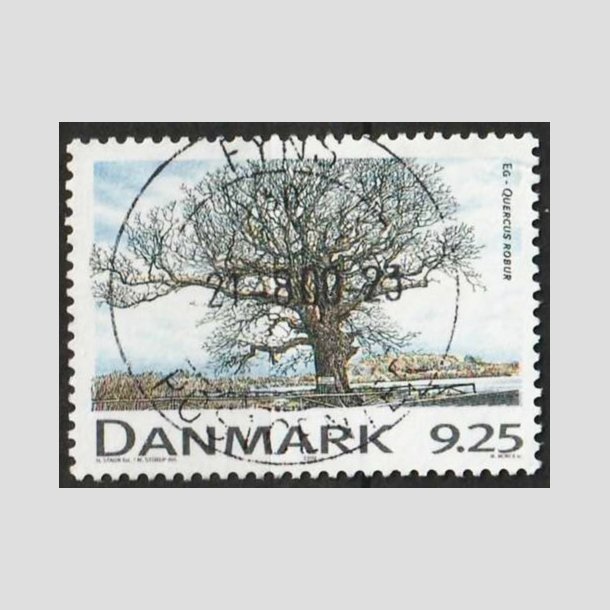 FRIM�RKER DANMARK | 1999 - AFA 1199 - Danske l�vtr�er - 9,25 Kr. Eg - Pragt Stemplet 