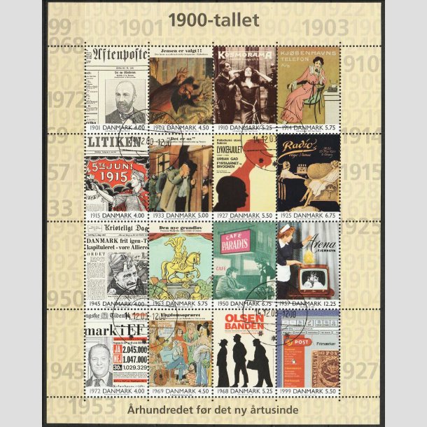 FRIM�RKER DANMARK | 2000 - AFA 1270 - 1900-tallet. - 88,75 Kr. Miniark - Lux Stemplet Holstebro 