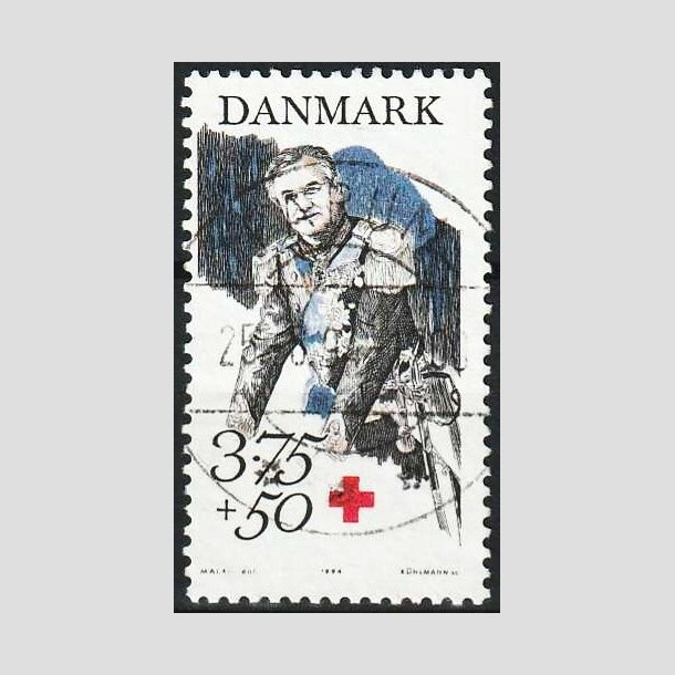 FRIM�RKER DANMARK | 1994 - AFA 1069 - Prins Henrik 60 �r. - 3,75 Kr. + 50 �re - Pragt Stemplet Farum