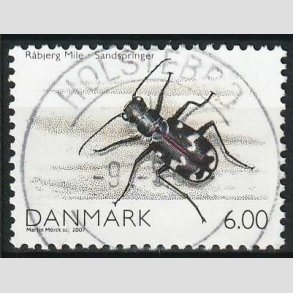 FRIM�RKER DANMARK | 2007 - AFA 1513 - Danmarks natur I - 6,00 Kr. flerfarvet - Pragt Stemplet