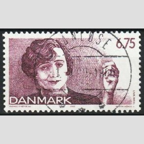 FRIM�RKER DANMARK | 1999 - AFA 1215 - Dansk revy - 6,75 Kr. lilla - Pragt Stemplet Vanl�se